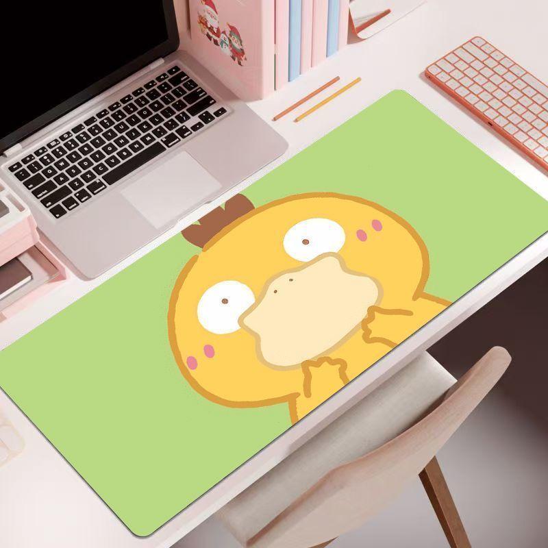 60*30cm Pokmon cartoon mouse pad, extra large, edge-stitched office desk mat, gaming keyboard and mouse pad, universal non-slip