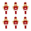 Nutcrackers Themd Metal Napkin Holders Set Of 6 Corrosions Resistant Holiday Dining Table Decorations