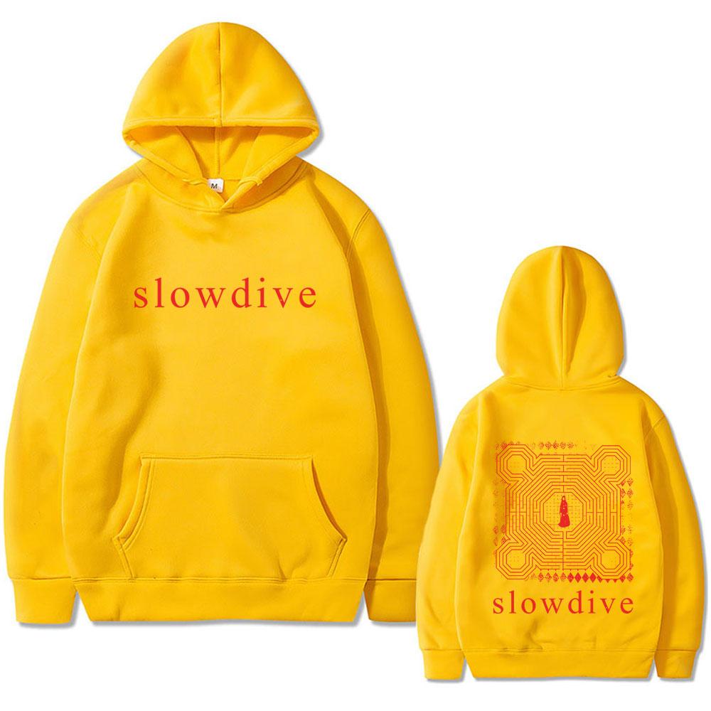 Rock Band Slowdive Everything Is Alive Print Hoodie Tour 90s Classic Vintage Unisex Oversized Streetwear Male Casual Hoodies