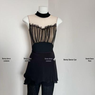 Women's Ballet Dance Mesh Leotard - Adult High-Hip One-Piece Gymnastics Costume