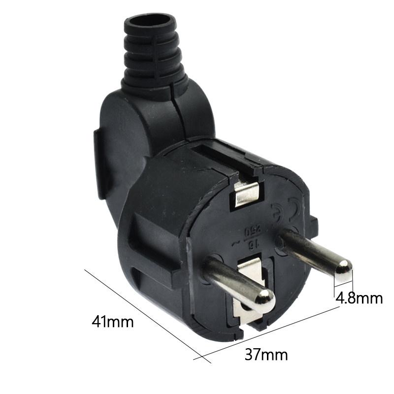 Euro Plug 16A Adapter Male Replacement Adapter France Korea Germany Plug AC Outlets Rewireable Euro Wall Socket For Power Cable