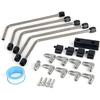 AN4 Fuel Brake Line, LS Stainless Coolant Crossover Steam Vent Kit Compatible with LS1, LS2, LS3, LS6, LS7, LS9, LSX LS Coolant Crossover Steam Vent