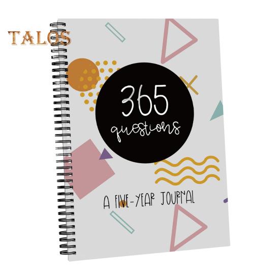

365 вопросов Пятилетний дневник Осознанность Самопознание Развитие привычек Углубление отношений Тетрадь Ежедневный дневник вопросов 1pc