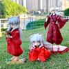 Action Figure di Inuyasha Anime Versione Q Figure di Inuyasha da Bambino Modello Tappo per Spaghetti PVC Ornamenti da Collezione Bambole Carine Giocattoli