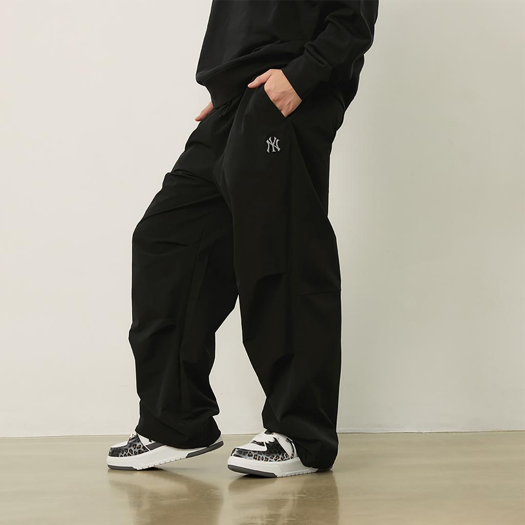 New MLB New York Yankees Basic Collection FW24 Casual Pants Unisex Black 3AWPB0346-50BKS