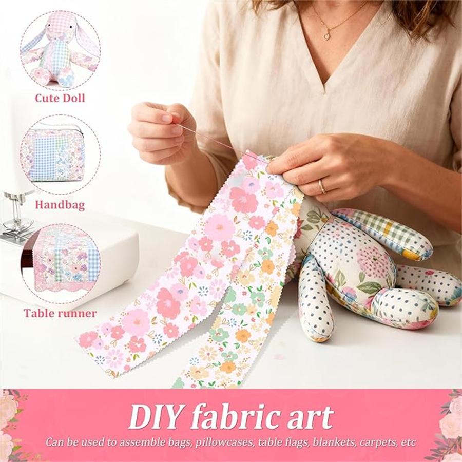 40 ks želé látky na patchwork proužky měkká patchwork látka 2,5 x 20 palců květinové patchwork látkové role na patchwork a šití
