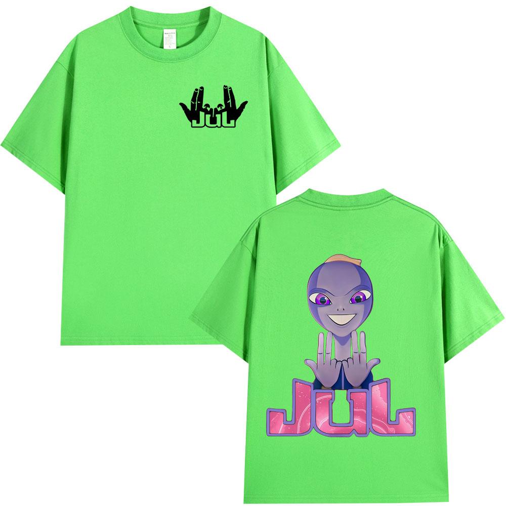 Rapper Jul Graphic T Shirt Men Women Clothing Fashion Hip Hop Vintage T-shirt Casual Cotton Cozy Short Sleeve Oversized T-shirts