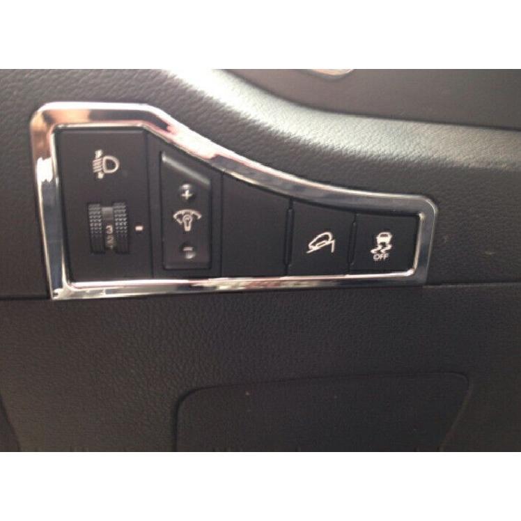 For Kia Sportage R 2011-2016 Glossy Chrome Driver's Side Dash Control Cover Trim