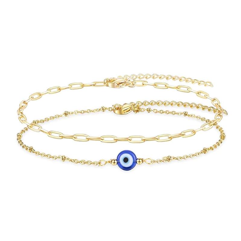 Blessed Evil Eye Bracelet For Women Lucky Copper Devil Eye Wristband Gift Jewelry Gift