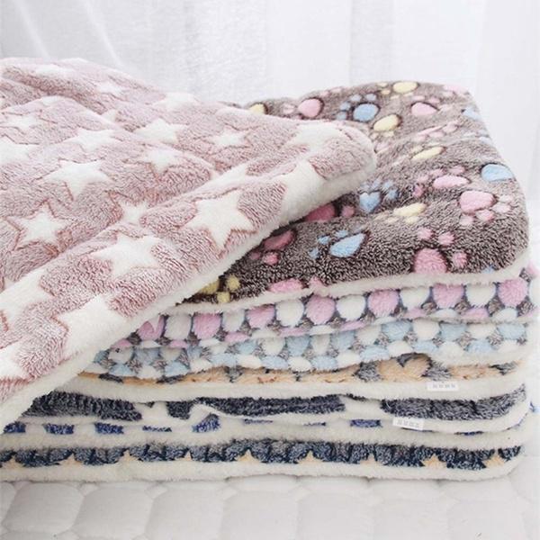 S-3XL Winter Extra Thick Pet Mat Soft Flannel Dog Bed Winter Warm Cat Dog Blanket Puppy Sleeping Cushion Bed Blankets Supplies
