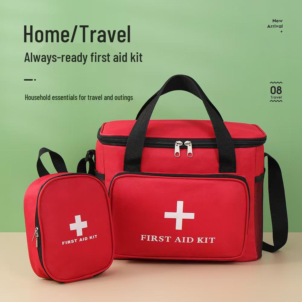 Portable Oxford Cloth First Aid Kit - Travel, Car & Outdoor Emergency Medical Bag
