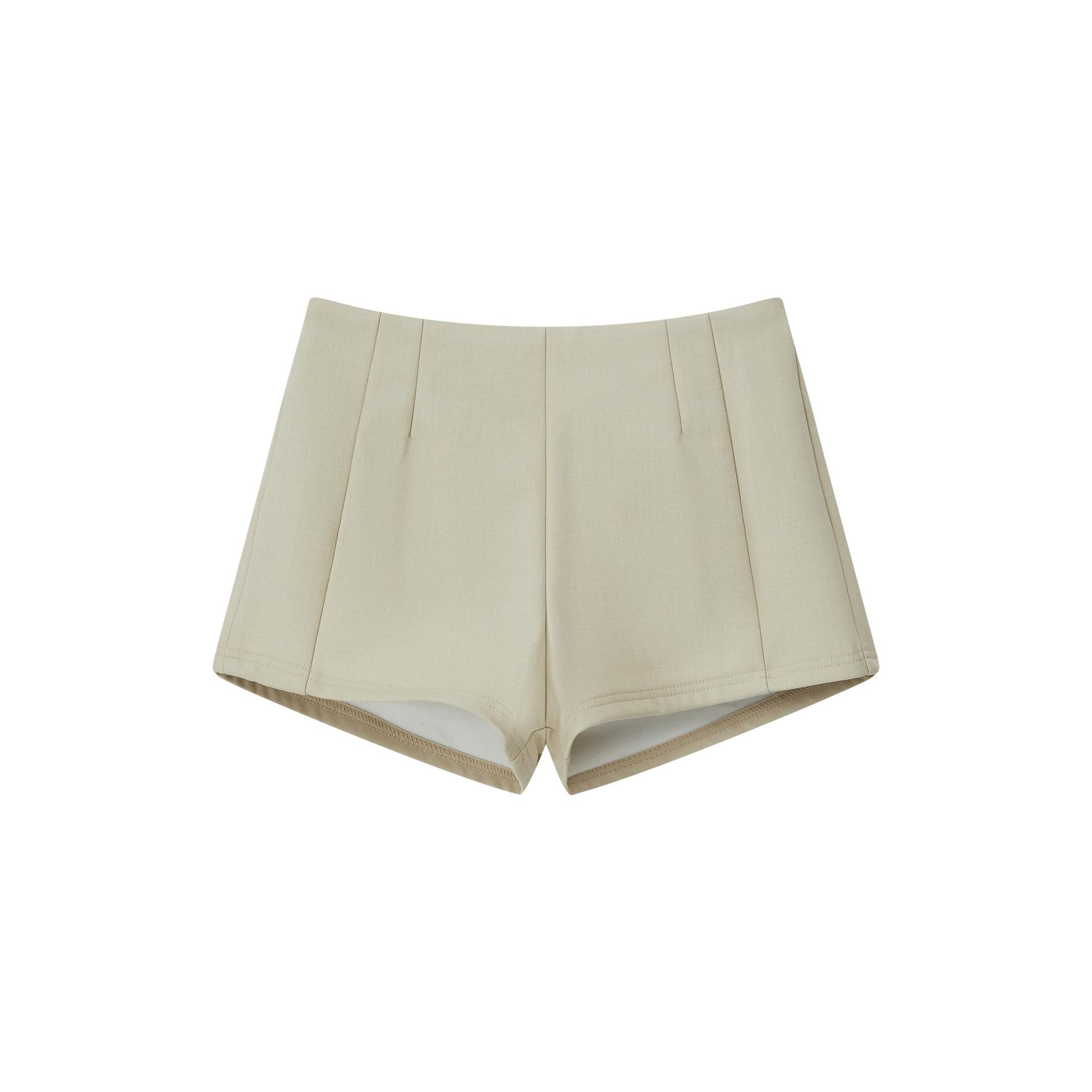 

Che Chi En Chien Versatile High-Waist A-line Wool Blend Shorts for Women Large