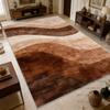 Stil Luxos Ușor Model Curbe Covor Mare Decorare Sufragerie Covor Canapea 160x230 Pufoasă Moale Dormitor Covoraș pentru Picior Lângă Pat