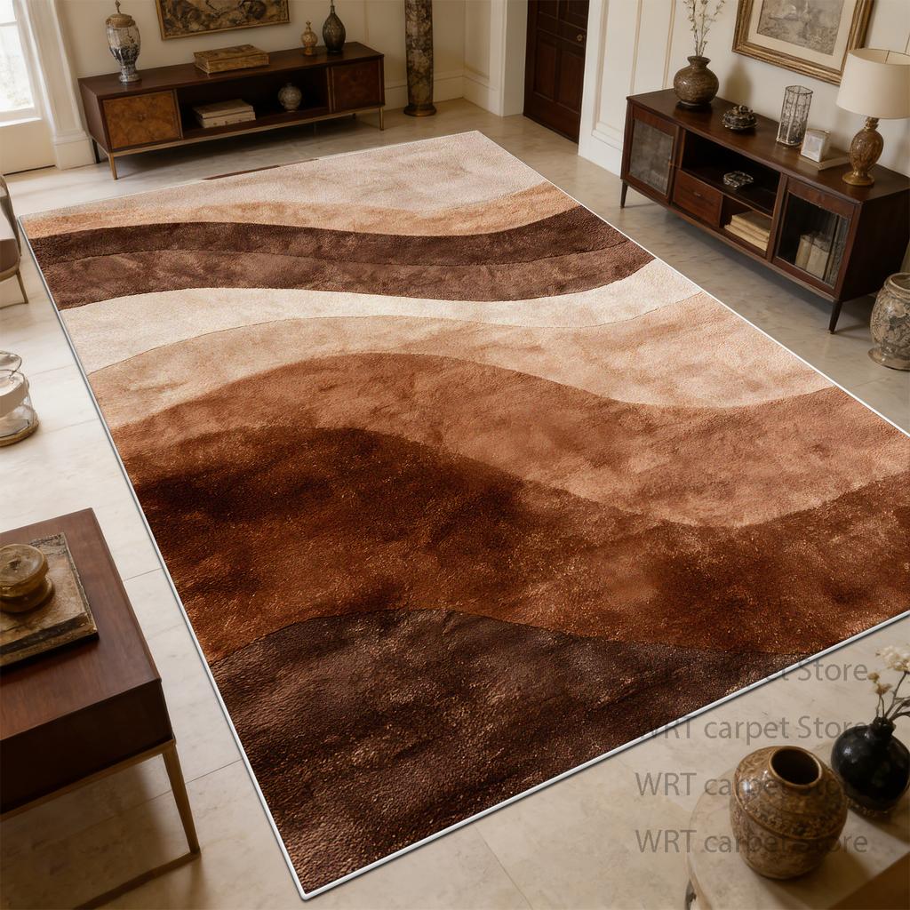 Stil Luxos Ușor Model Curbe Covor Mare Decorare Sufragerie Covor Canapea 160x230 Pufoasă Moale Dormitor Covoraș pentru Picior Lângă Pat