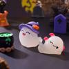 Resin Crafts Halloween Luminous Ghost Figurines Cartoon Micro Landscape Decorations  Ghost Festival