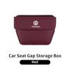 Car Trapezoidal Seat Gap Organizer PU Leather Storage Box Auto Accessories For VW R Scirocco Jetta Beetle Golf Passat TiguanSZ2
