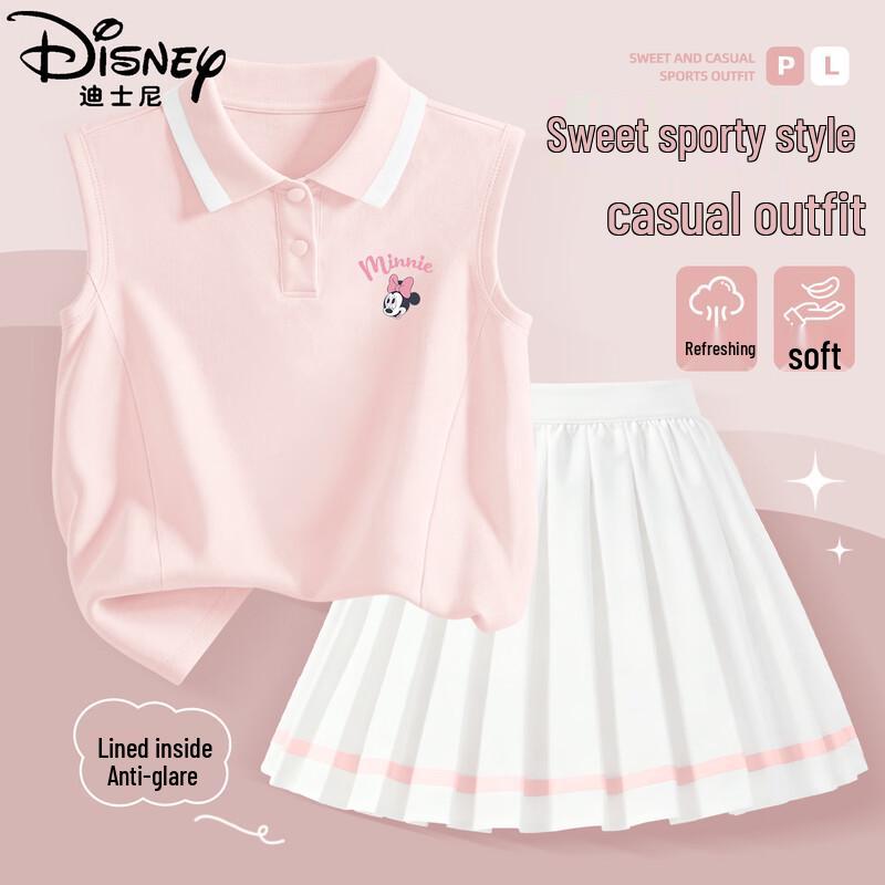 Disney Girls Summer Polo Top & Skirt Set 130