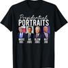 Präsidentenporträts Trump Mehr Jobs Obama keine Jobs Bush T-Shirt