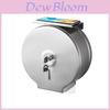 Stainless Steel Circular Toilet Paper Holder Wall Mount For Bathroom Use
