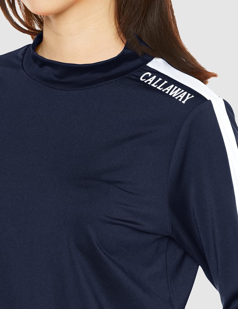 Callaway Long Sleeve Mock Neck Shirt UV Golf Undershirt C23133201 L Women's (Stretch, Protection) / / 1120_Navy