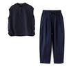 DIMANAF 2026 Plus Size Summer Pants Suits Women Sets Suits Linen Loose Tops Shirts Long Pants Cotton Loose Casual Clothing