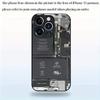 New circuit board pattern tempered glass phone case suitable for iPhone 17 16 15 14 13 12 11 Pro Max Plus shockproof back cover