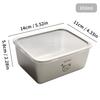 WORTHBUY 304 Stainless Steel Lunch Box For Kids Students School Sealed Food Container Fruit Fresh-Keeping Box Microwave Heatable