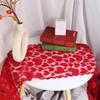 Valentines Day Table Cover Lace Tablecloth Wedding Red Heart Table Runner  Table Decoration