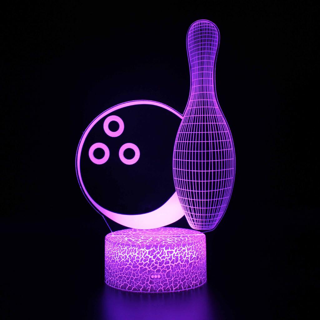 Sports Souvenir Table Lamp USB Taekwondo Bedroom Lighting Decoration Children's Gift Color Small Night Light Creative 3D LED Lig