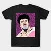 Men Black Print T-shirt Puri Puri Prisoner No-Cut Transfer Paper Print Cotton Tshirt