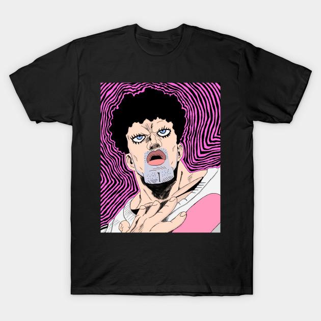 Men Black Print T-shirt Puri Puri Prisoner No-Cut Transfer Paper Print Cotton Tshirt L чёрный
