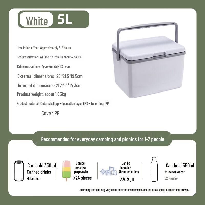 Pucheng 5L Portable Insulated Cooler Box