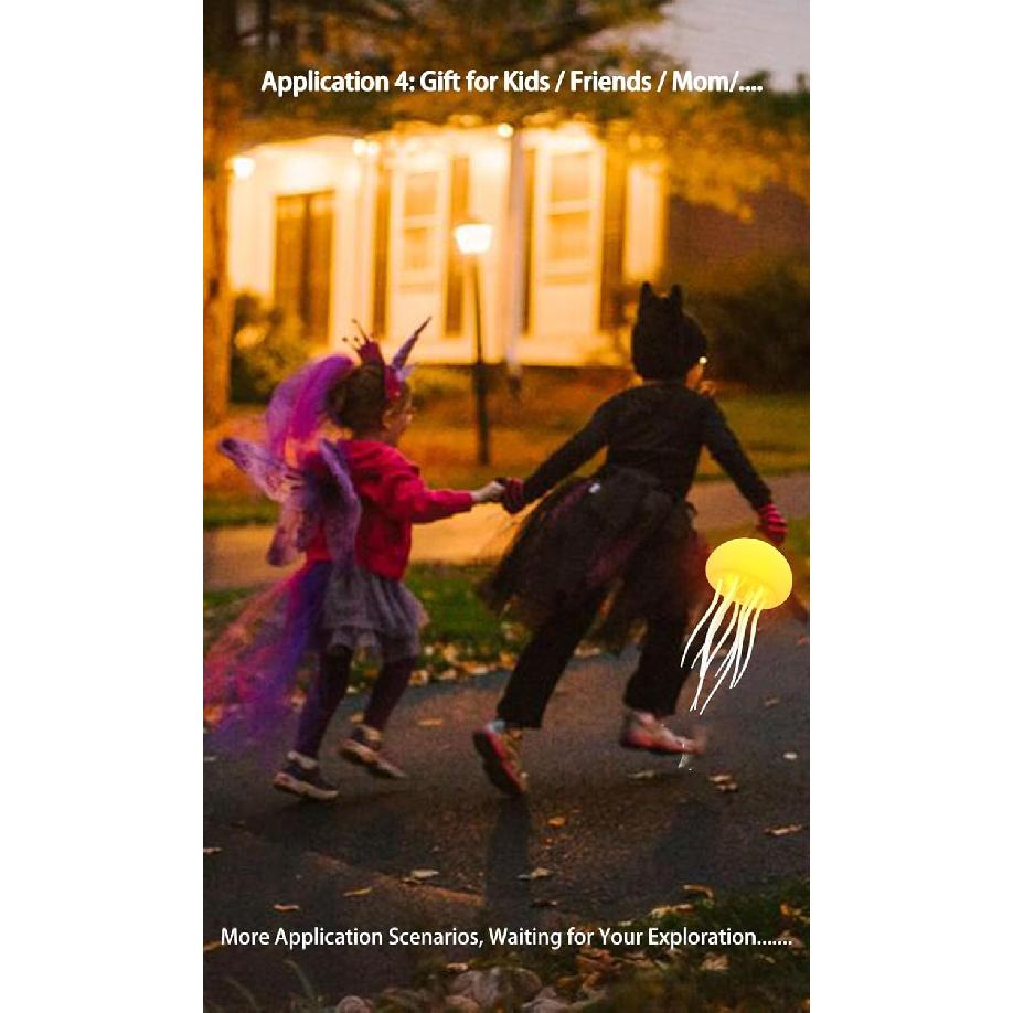 LED Jellyfish Lamp,RGB Gradient Jellyfish Bedside Lamp, Voice Control Jellyfish Lamp,Dancing Jelly Fish Light Lamp, Rechargeable Jellyfish Table Lamp