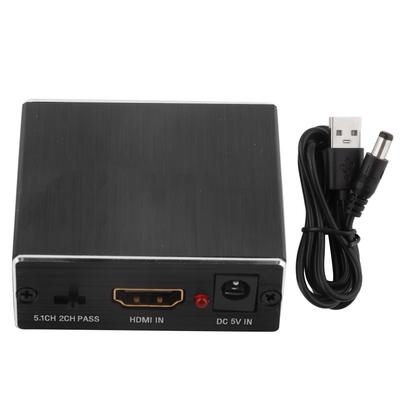 Professionelle Metall Schwarz 4K x 2K HDMI zu HDMI Optische SPDIF 3,5mm o Extractor AdapterSchwarz