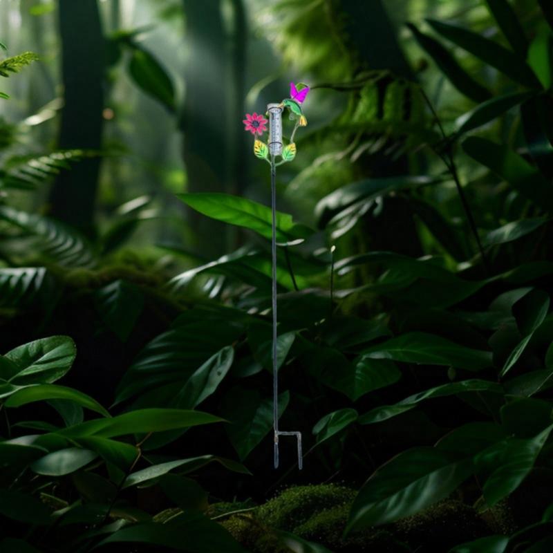 Premium Metal Rain Measurement Instrument Showcasing A Pretty Bird Figure Perfect For Outside districts And Adornment