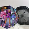 1pc Monster High Ghoulfriends Pattern Small Travel Compact Windproof Umbrella, Automatic Folding Umbrella, Automatic Open/Close ,Gift