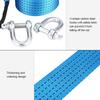 Car Trailer Tow Rope Road Recovery Towing Cable with Reflective Strip Hooks 8 Tons 3 Meters