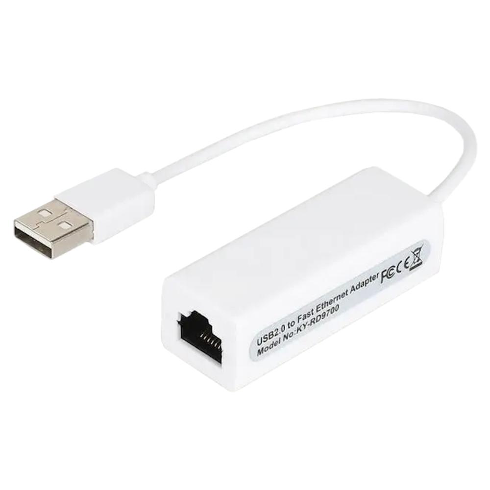 Adapter ethernet usb 2.0 przejściówka 100mbps przejściówka rj-45 lan usb-a