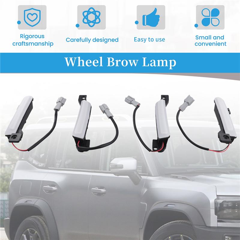 Fit For Chery Jetour Traveler T2 Car Wheel Brow Lamp Modification Left And Right Front Wheel Brow Lamp-M53K