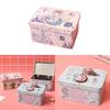 Mermaid Metal Storage Box With Lid For Desk Organizer Gift Decoration Students