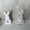 1PC Cute Rabbit Candle Silicone Mold Gypsum Car Mounted Incense Expanding Gypsum Decoration Mold Easter Aromatherapy Candle Mold