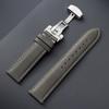 Genuine Calfskin Leather Watchband 14/16/18/20/22/24mm Butterfly Clasp Stitching Straps for Omega Business Watch Band for Seiko