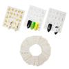 30 Sheets/set Fashion Gold Silver Color Nail Sticker Water Transfer Beauty Flower Spider Feather Design Nail Decoration