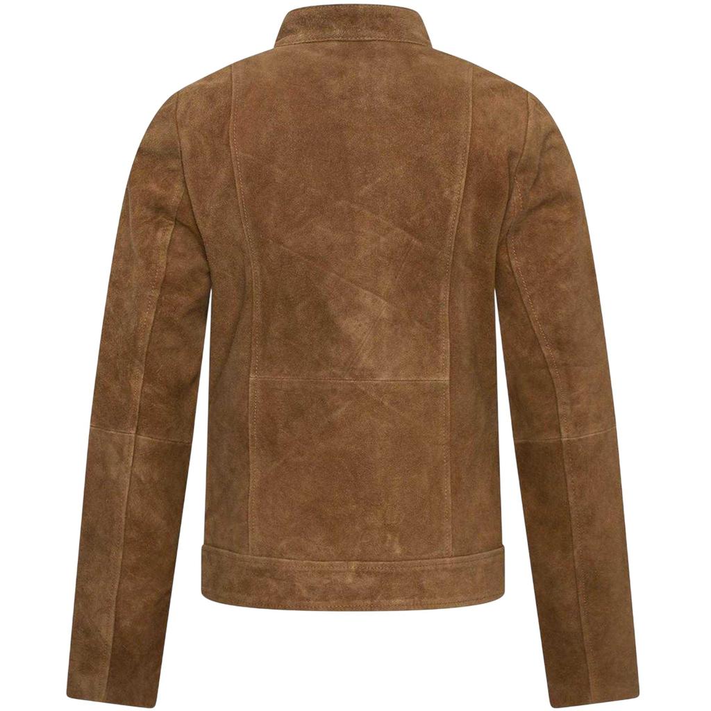 Elle Damen Moto Wildlederjacke