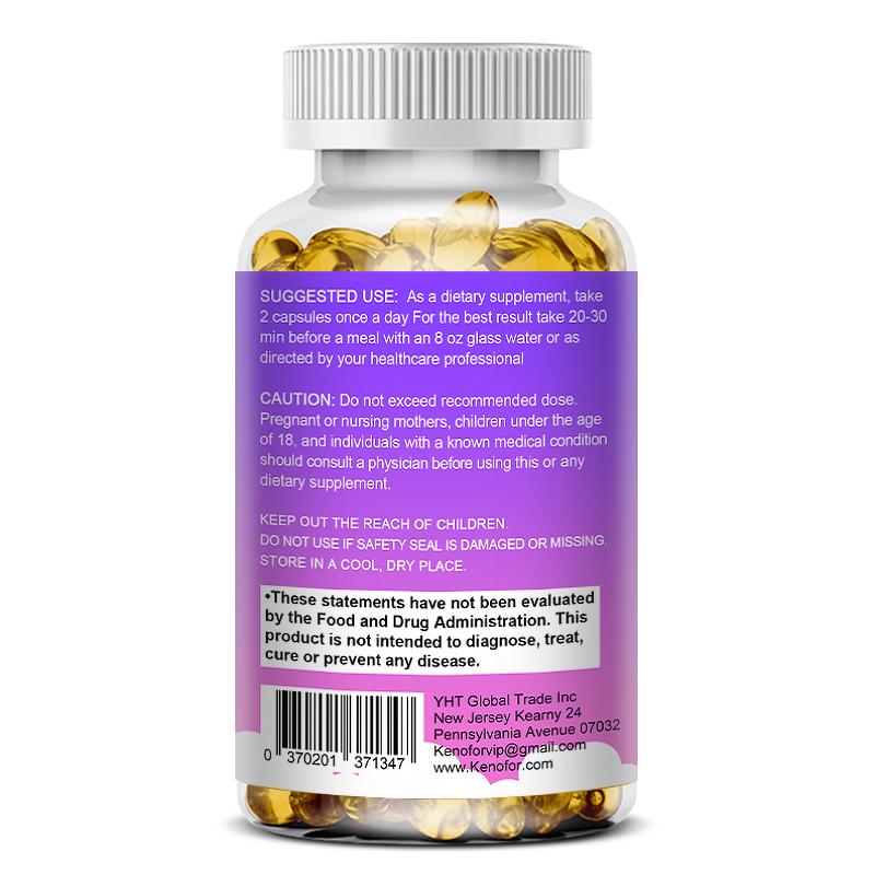 Biotin Kollagen Nahrungsergänzungsmittel, Mit L-Glutathion, 120 Weichkapseln Pro Flasche