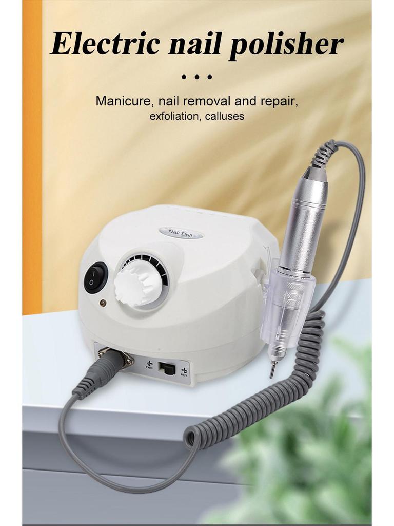 202 Nail Drill Machine 35,000 RPM - Lightweight Nail Grinder for Manicure and Removal