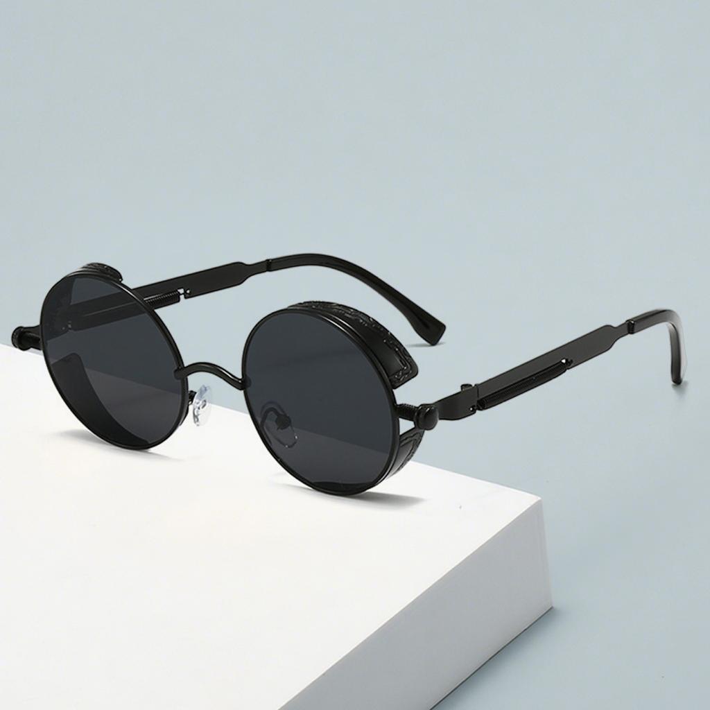 New Retro Round-frame Sunglasses - Fashionable And Slimming, Perfect For Casual Street Photography For Men And Women 58028