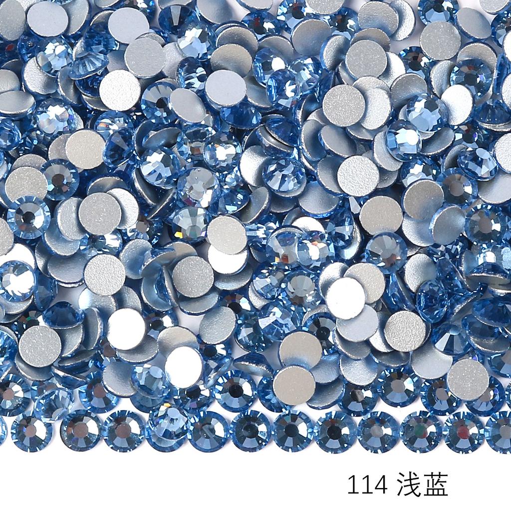 Verre Rond Strass Manucure DIY Diamant Bijoux, Accessoires Coque Téléphone Portable Autocollant Strass, Verre Cristal Fond Plat Strass Imitation Diamant