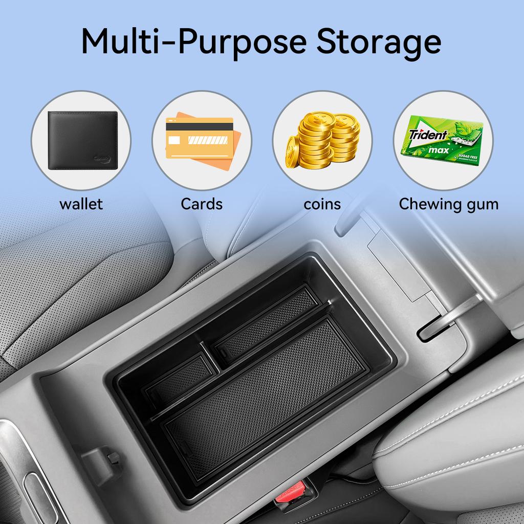 for Xpeng P7+ Center Console Armrest Storage Box Car Tray Organizers Interior Accessories Tidying ABS