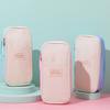 Diagonal Storage Pencil Bag Polyester Macaron Pencil Case Simple Student Pen Bag  Boy Girl Kid
